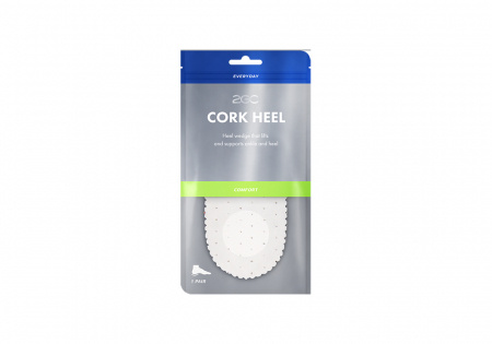 2GO Cork Heel Hälinlägg - (Dam) 5 mm i gruppen Tillbehör / Tillbehör / Iläggsulor / Halvsulor hos shoemed.se (VIT_7314241154051_25136r)